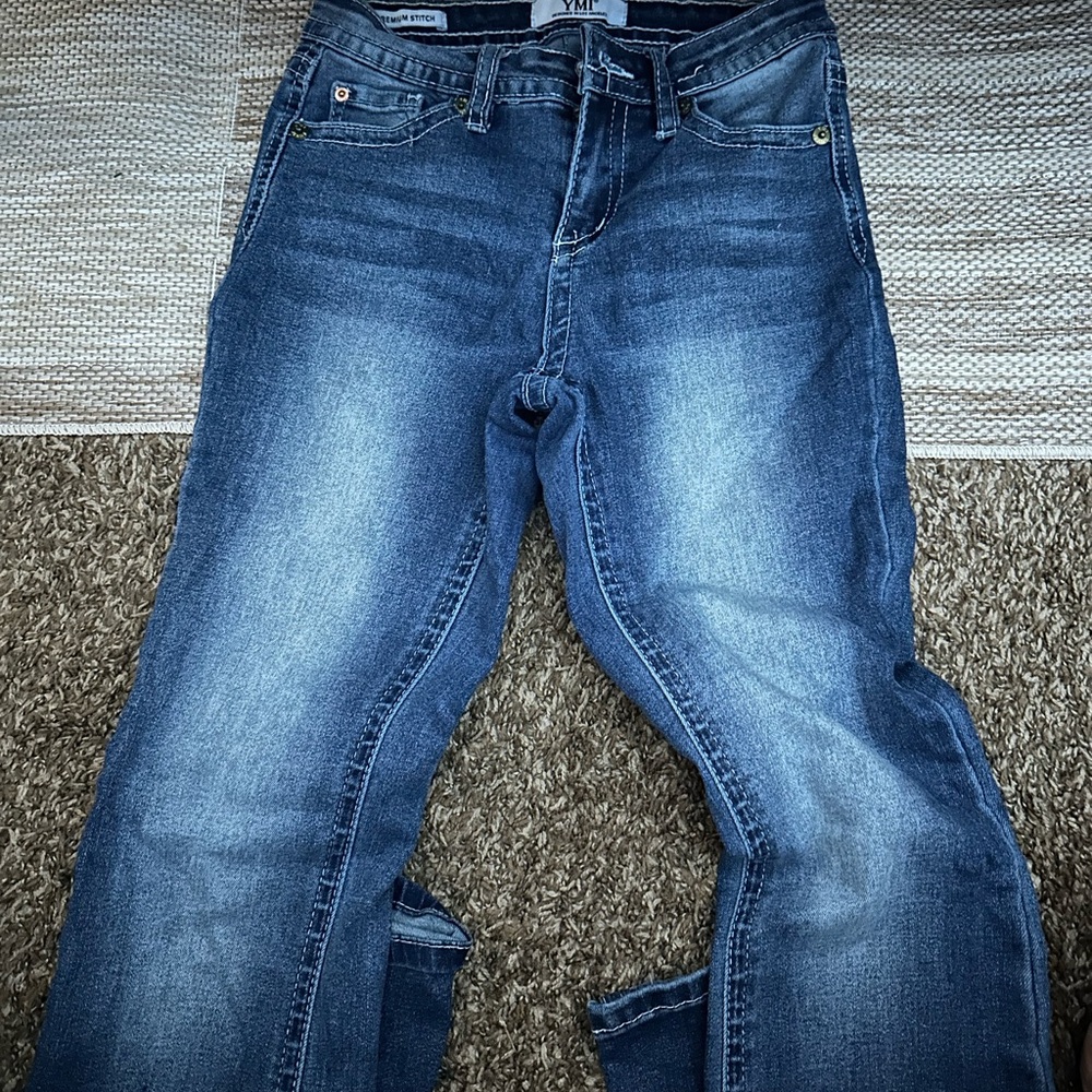 YMI Women's Classic Boot Cut Jeans - Deep Blue